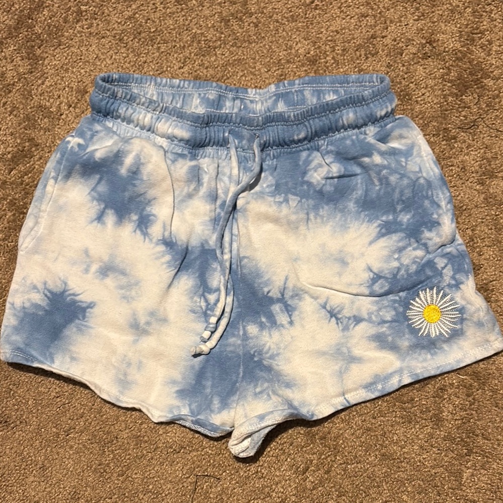 Blue Tie-Dye Women's Shorts